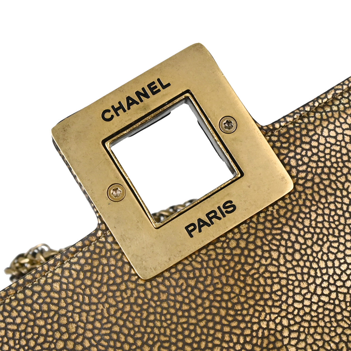 Chanel Bronze Caviar Skin Choco Bar Paris-Byzance East West Shoulder Bag