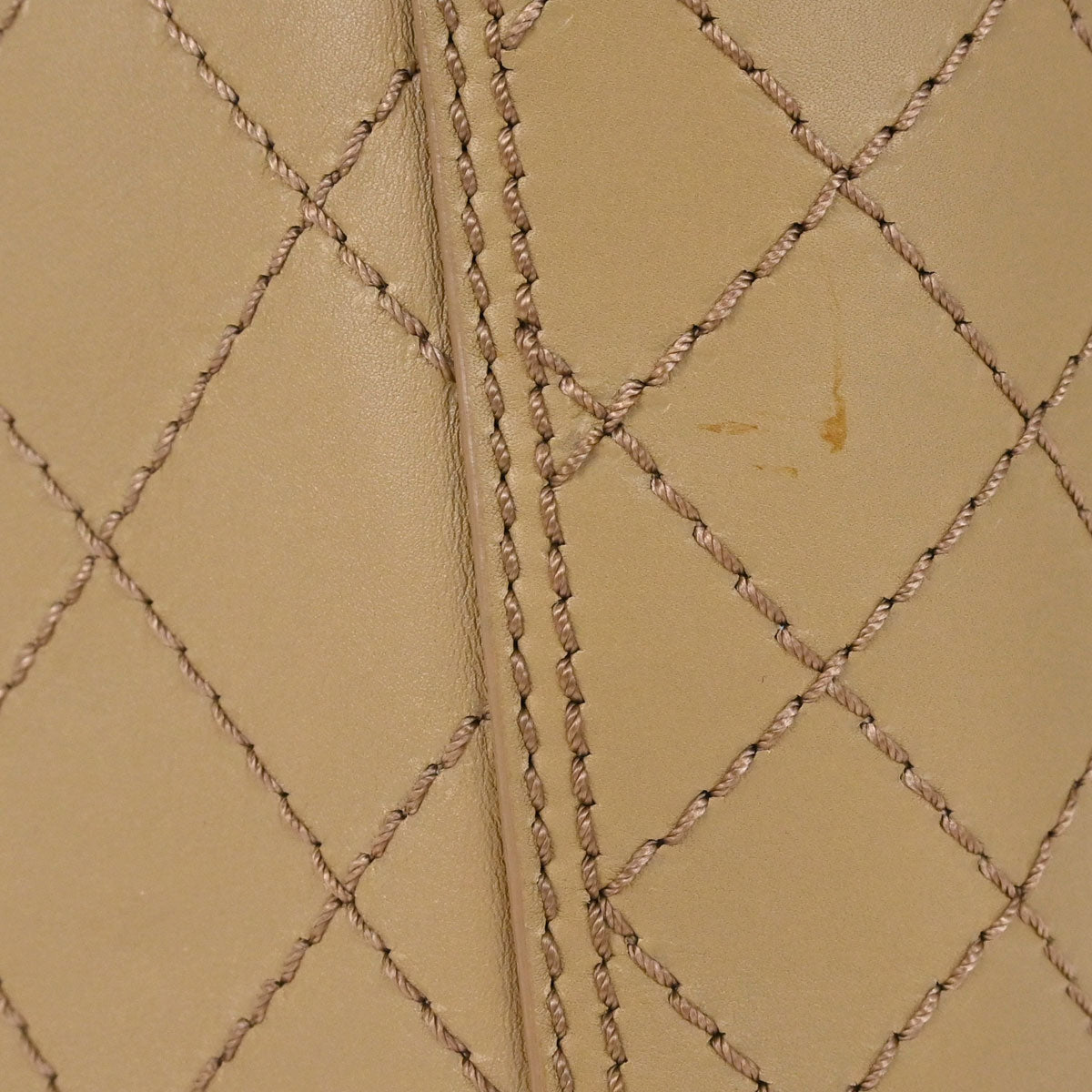 Chanel 2015-2016 Beige Calfskin Wild Stitch Tote 2way Shoulder Handbag