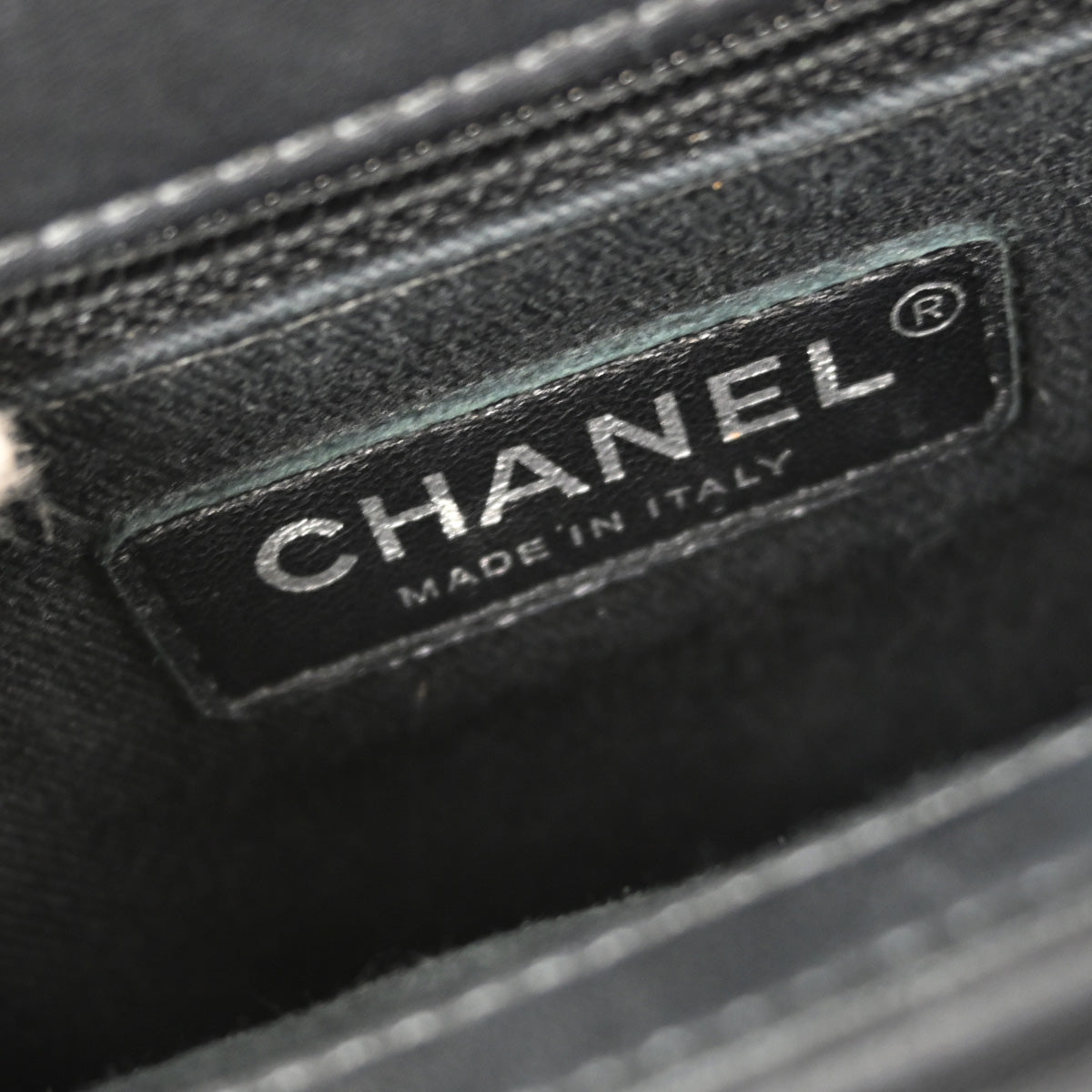 Chanel Black Calfskin Coco Eyelets Round Flap Shoulder Bag