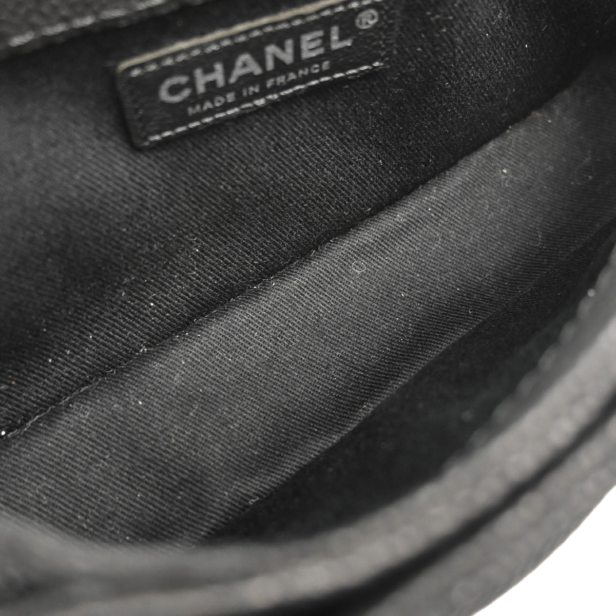 Chanel 2012-2013 Black Caviar Skin Straight Flap Shoulder Bag