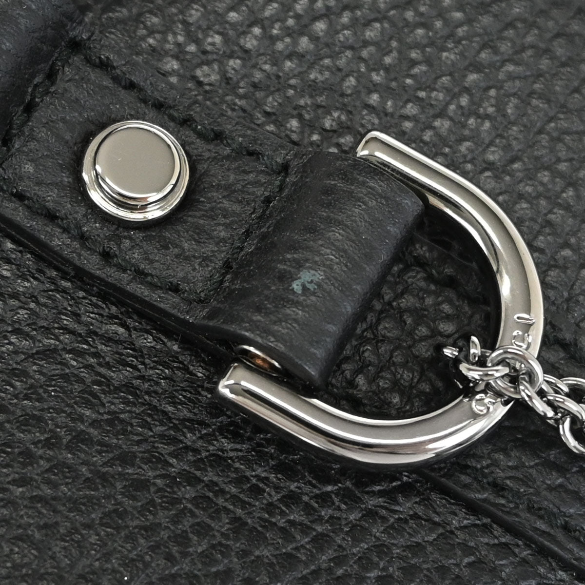 Gucci Black Leather Tote 2way Shoulder Handbag