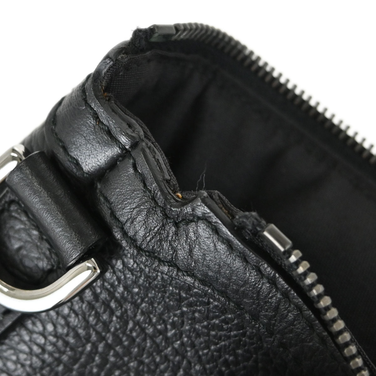 Gucci Black Leather Tote 2way Shoulder Handbag