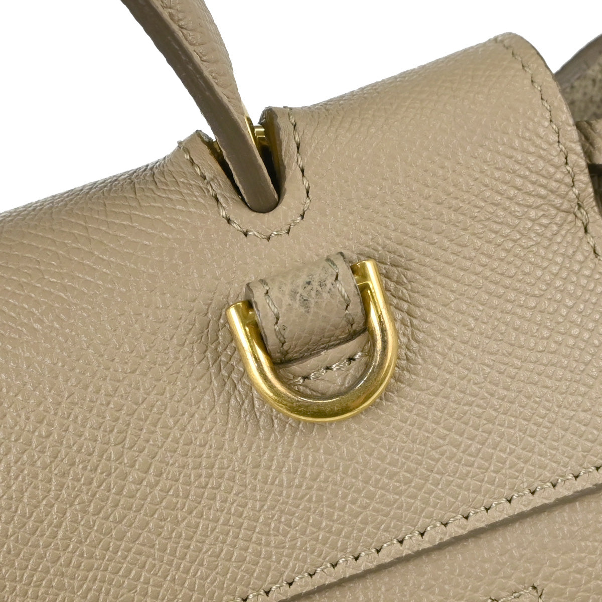 Celine Beige Calfskin Belt Bag Micro 2way Shoulder Handbag