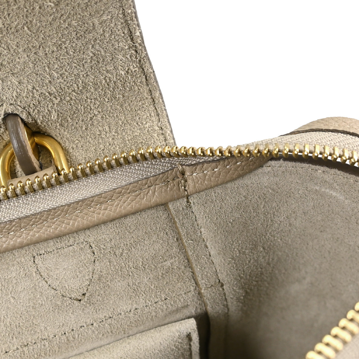 Celine Beige Calfskin Belt Bag Micro 2way Shoulder Handbag