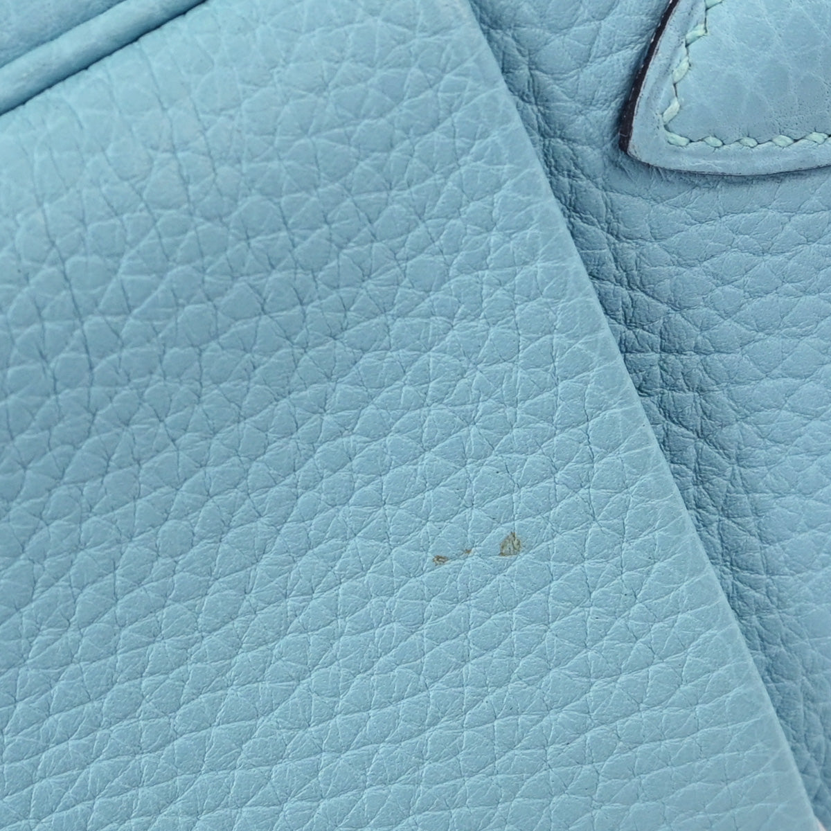 Hermes Blue Atoll Taurillon Clemence Lindy 26 Shoulder Bag