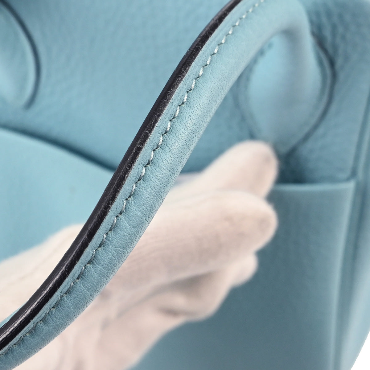 Hermes Blue Atoll Taurillon Clemence Lindy 26 Shoulder Bag
