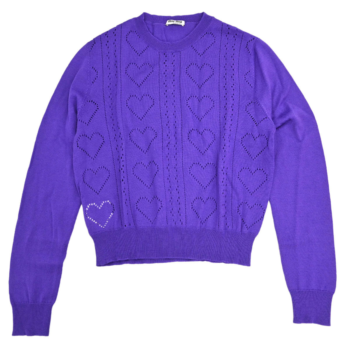 Miu Miu 2018 Sweater Knit Top Purple #40