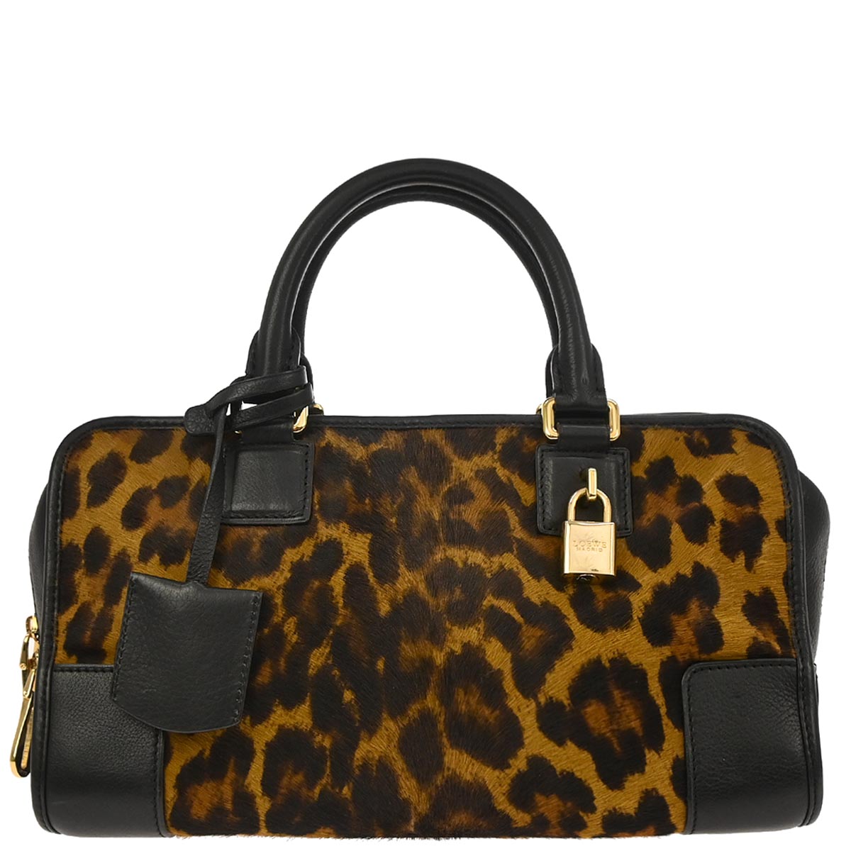 Loewe * Brown Pony Hair Amazona 28 Handbag