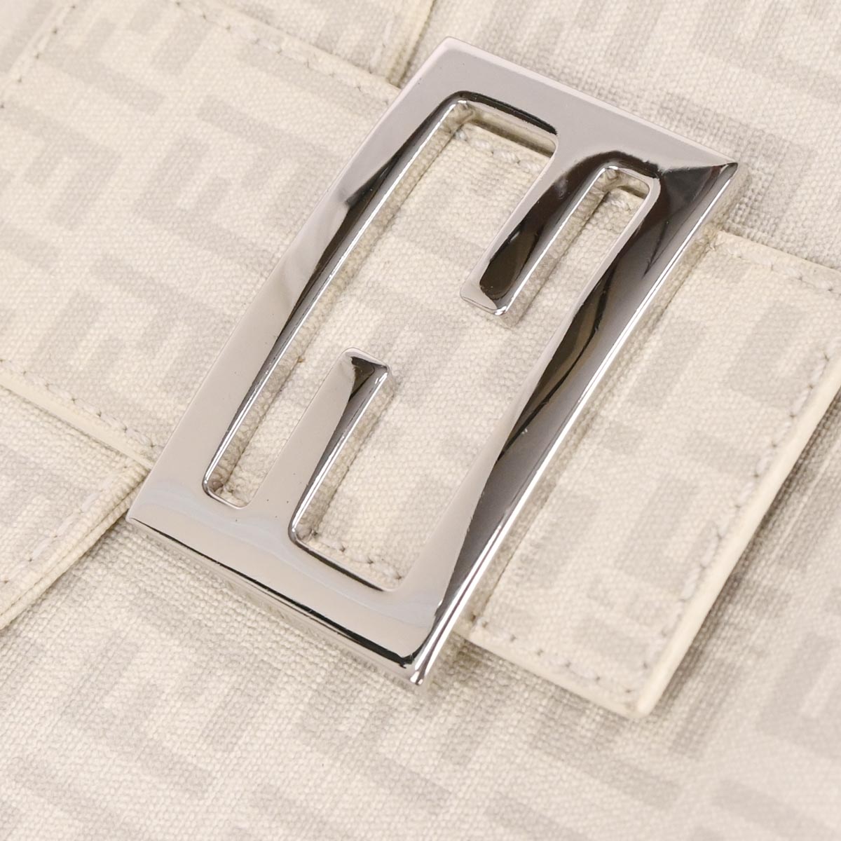 Fendi White PVC Zucchino Handbag