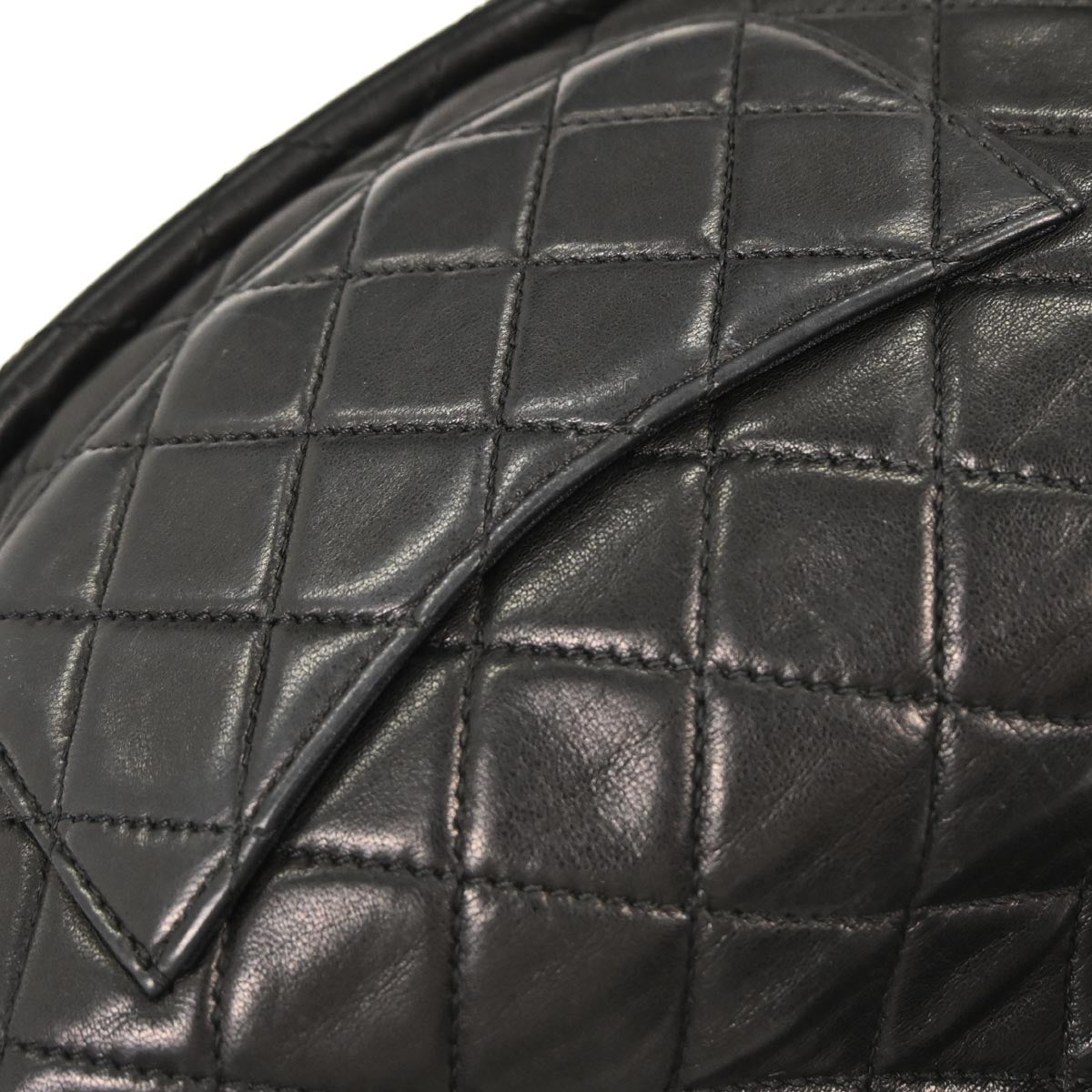 Chanel Black Lambskin Hula Hoop Small Handbag