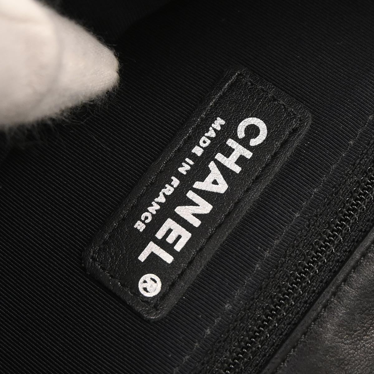 Chanel Black Lambskin Hula Hoop Small Handbag