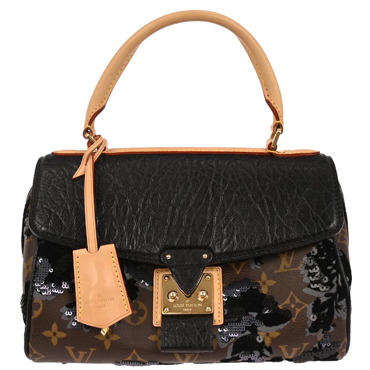 Louis Vuitton Monogram Fleur de Jais Carrousel Handbag M40434