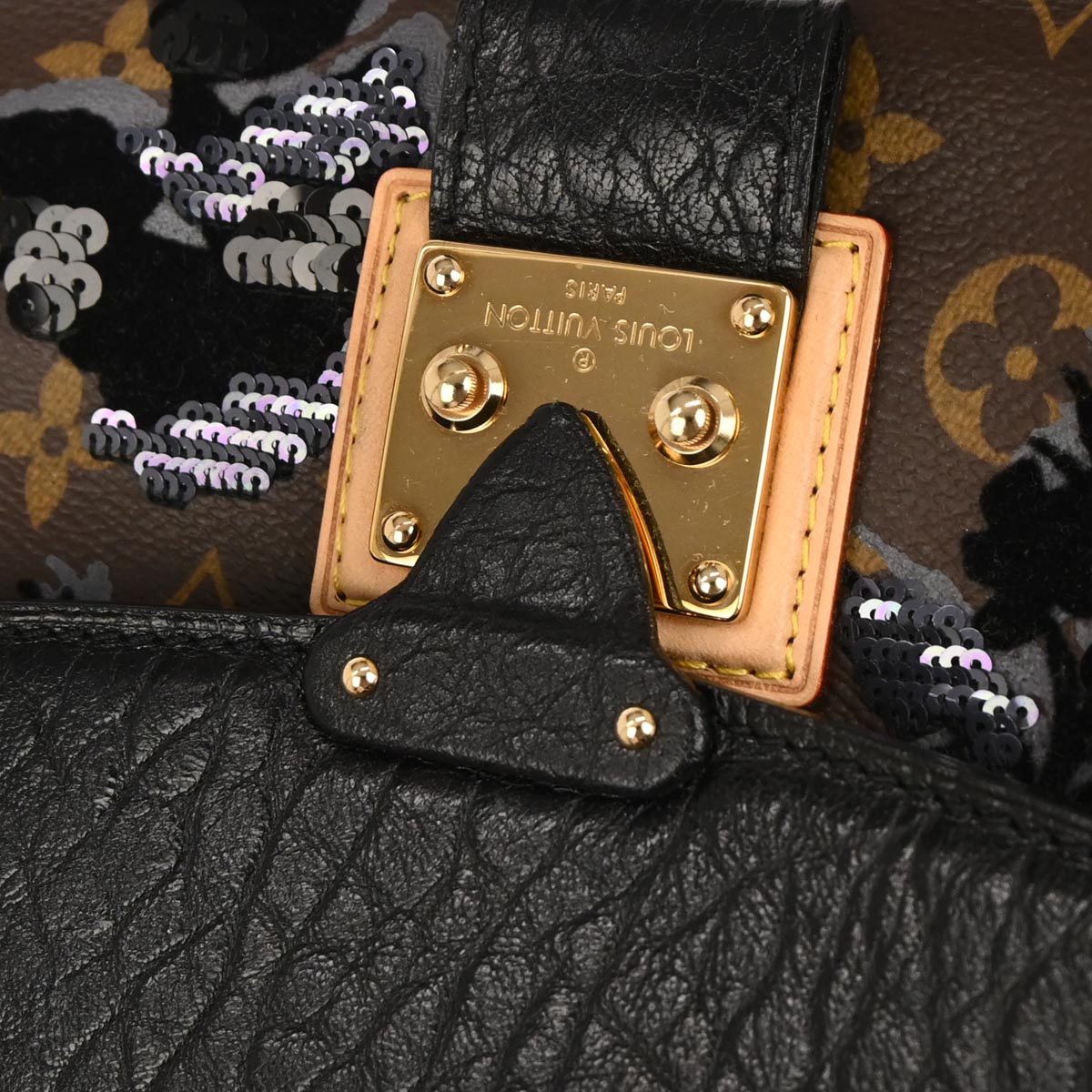 Louis Vuitton Monogram Fleur de Jais Carrousel Handbag M40434