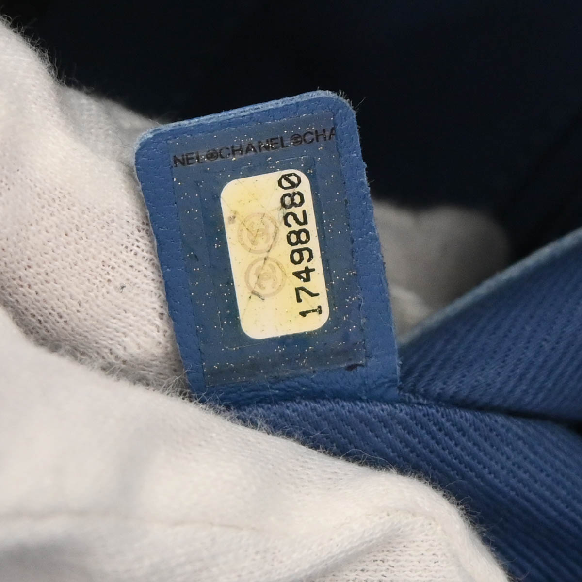 Chanel 2012-2013 Blue Perforated Calfskin Up In The Air Tote Chain Handbag