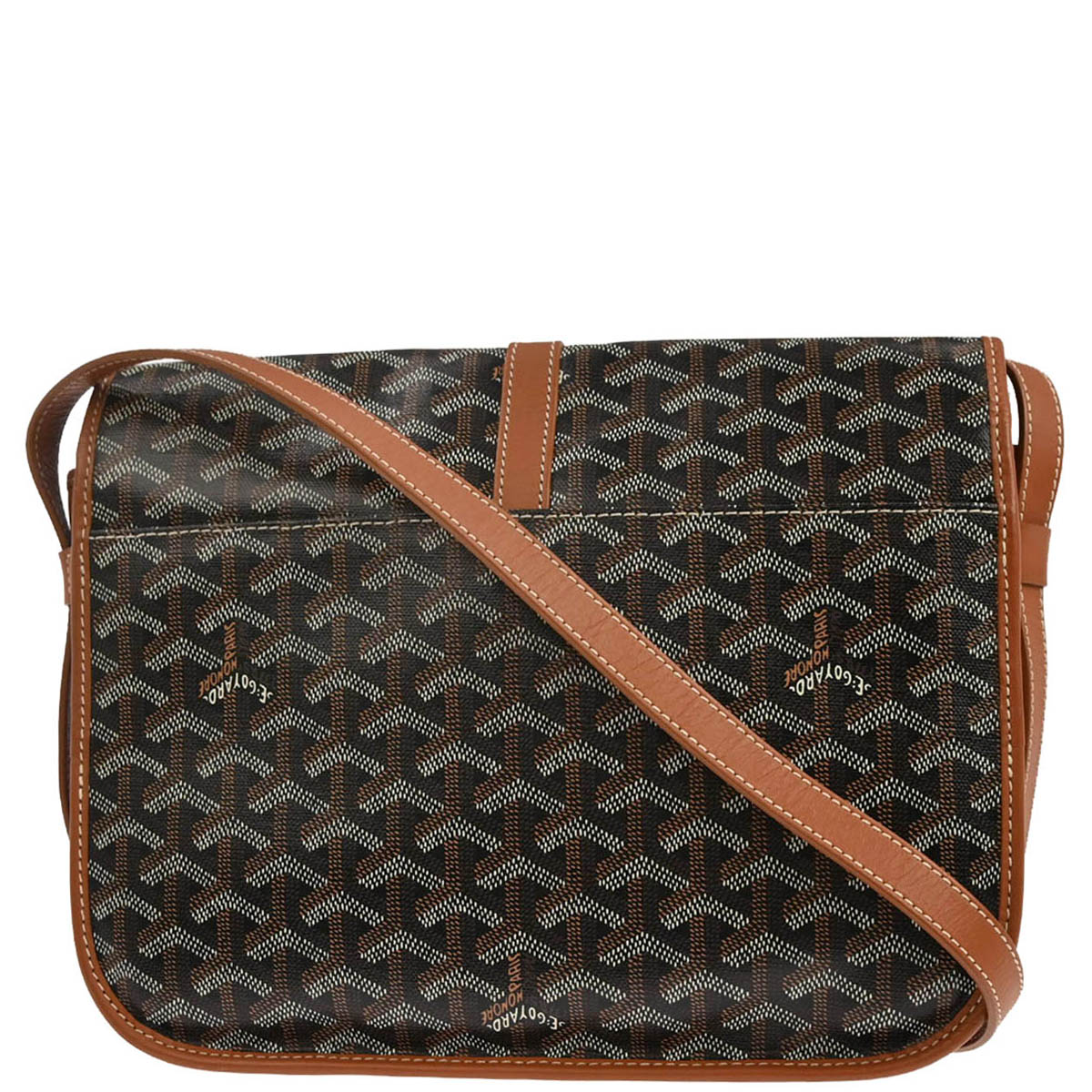 Goyard Black Belvedere MM Shoulder Bag