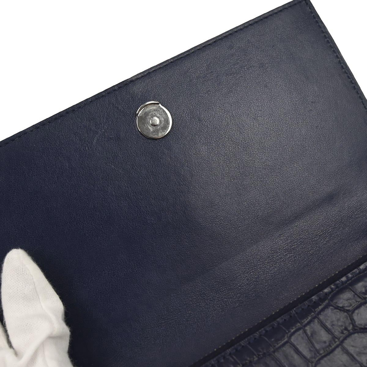 Saint Laurent Blue Kate WOC Wallet on Chain Shoulder Bag