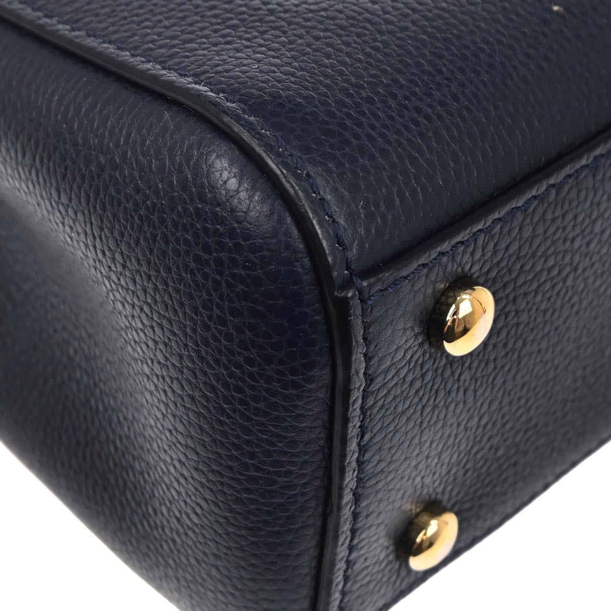 Chanel Navy Calfskin Neo Executive Mini Tote 2way Shoulder Handbag