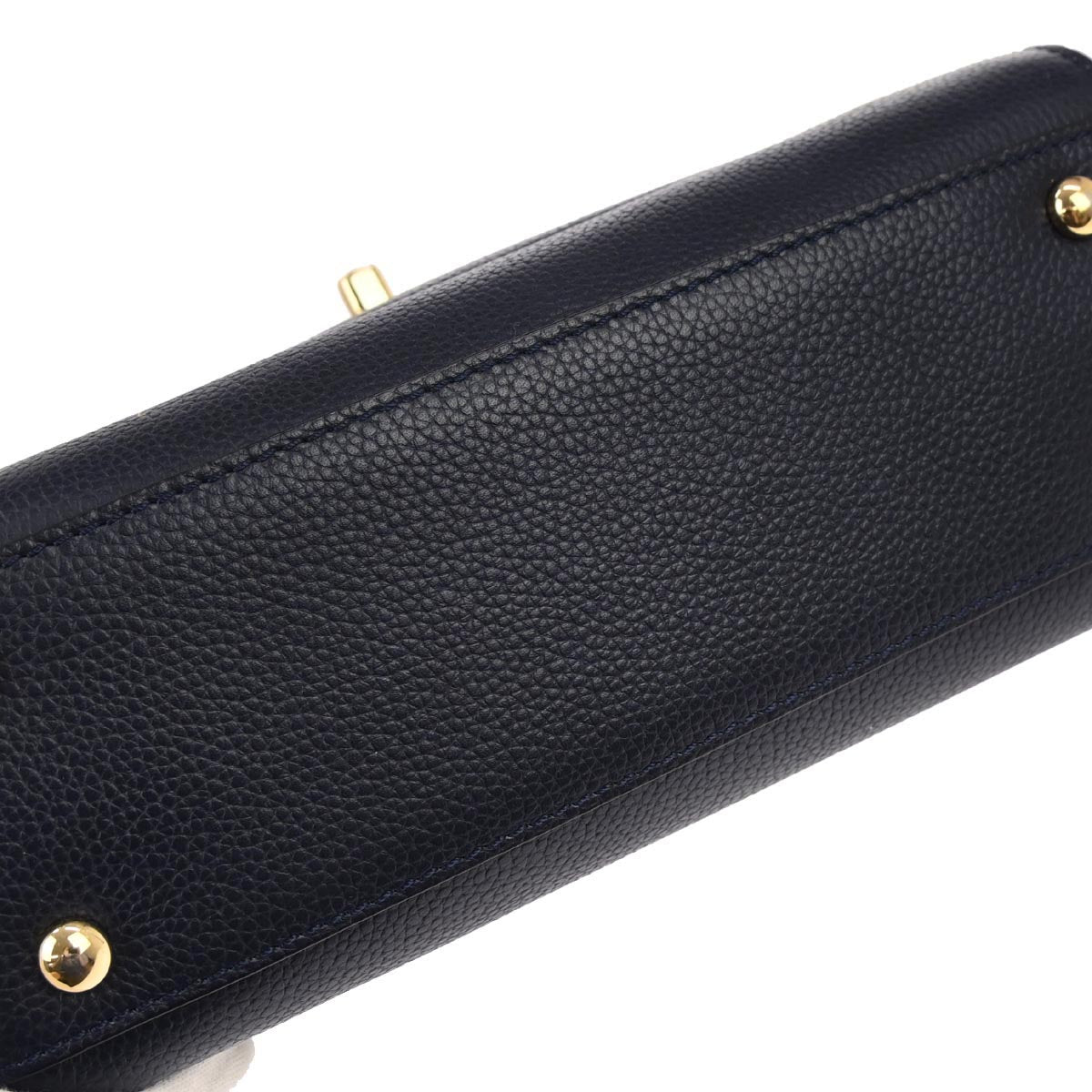 Chanel Navy Calfskin Neo Executive Mini Tote 2way Shoulder Handbag