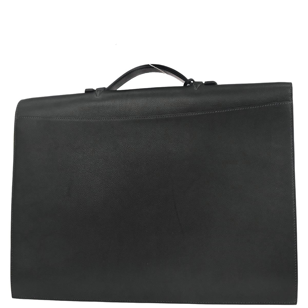 Hermes Dark Navy Evergrain Sac a Depeches 41 Business Bag Handbag