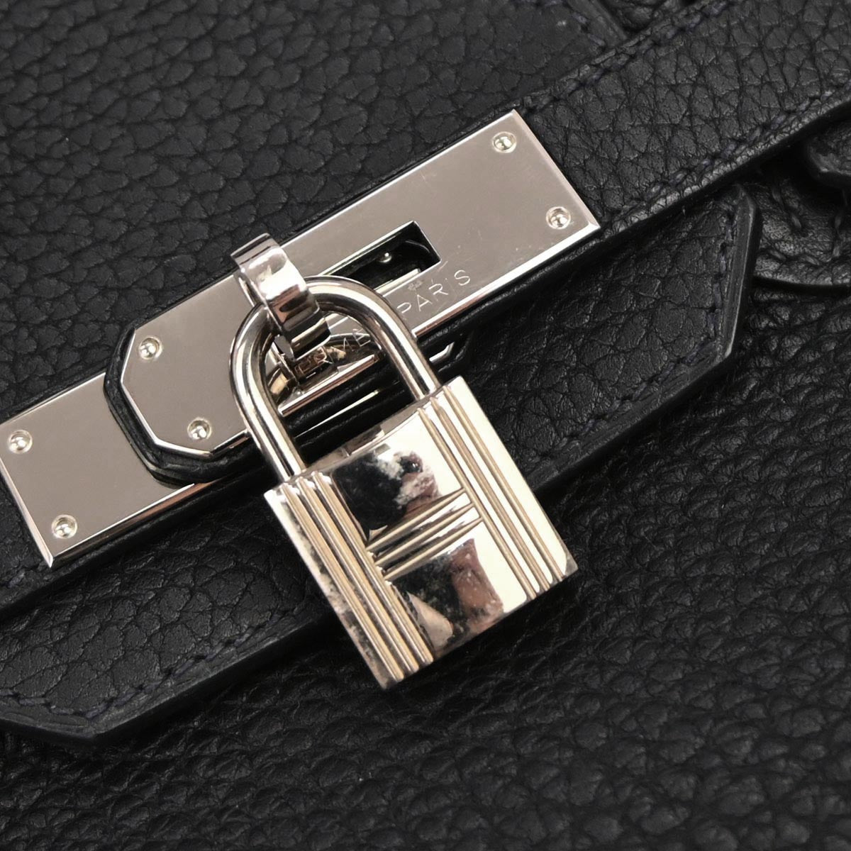 Hermes Blue Indigo Fjord Birkin 30 Handbag