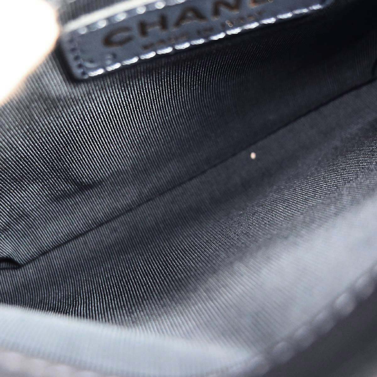 Chanel Navy Calfskin Top Handle 2way Shoulder Handbag