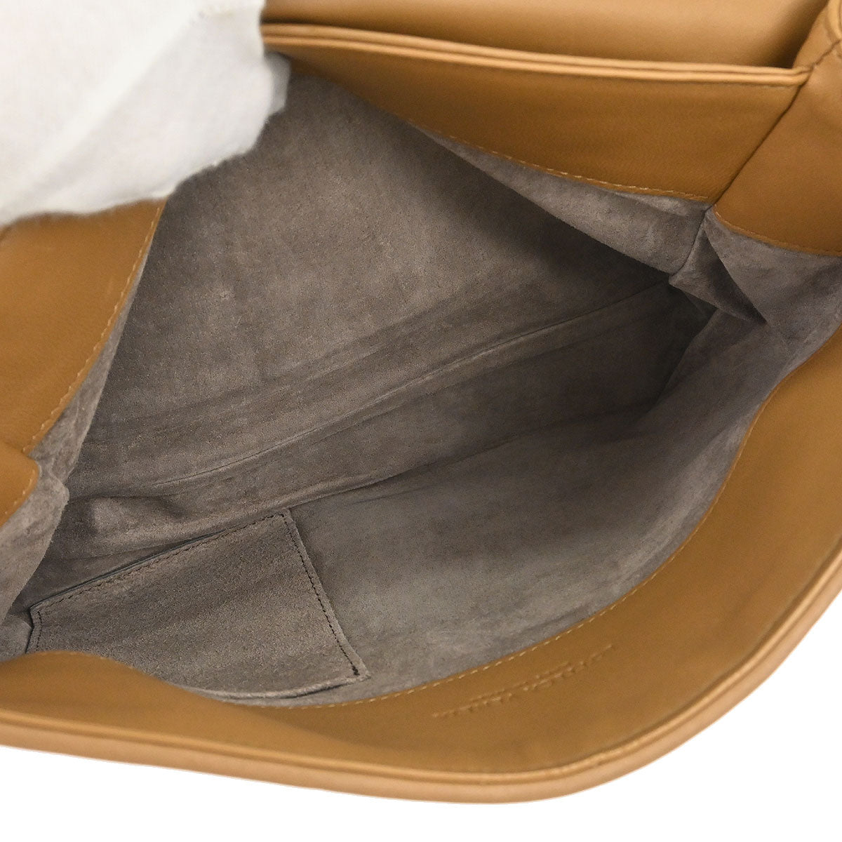 Bottega Veneta Brown Lambskin Intrecciato Shoulder Bag