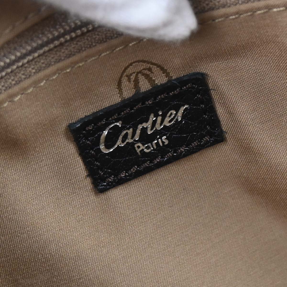 Cartier Black Marcello 2way Shoulder Handbag