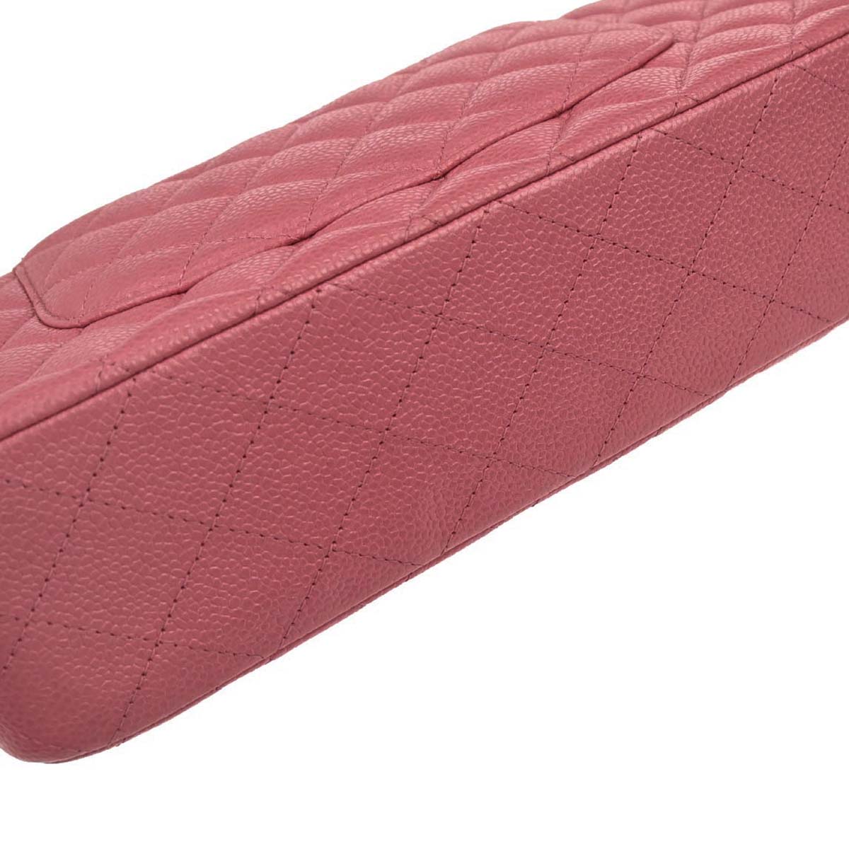 Chanel Pink Caviar Skin Medium Classic Double Flap Shoulder Bag