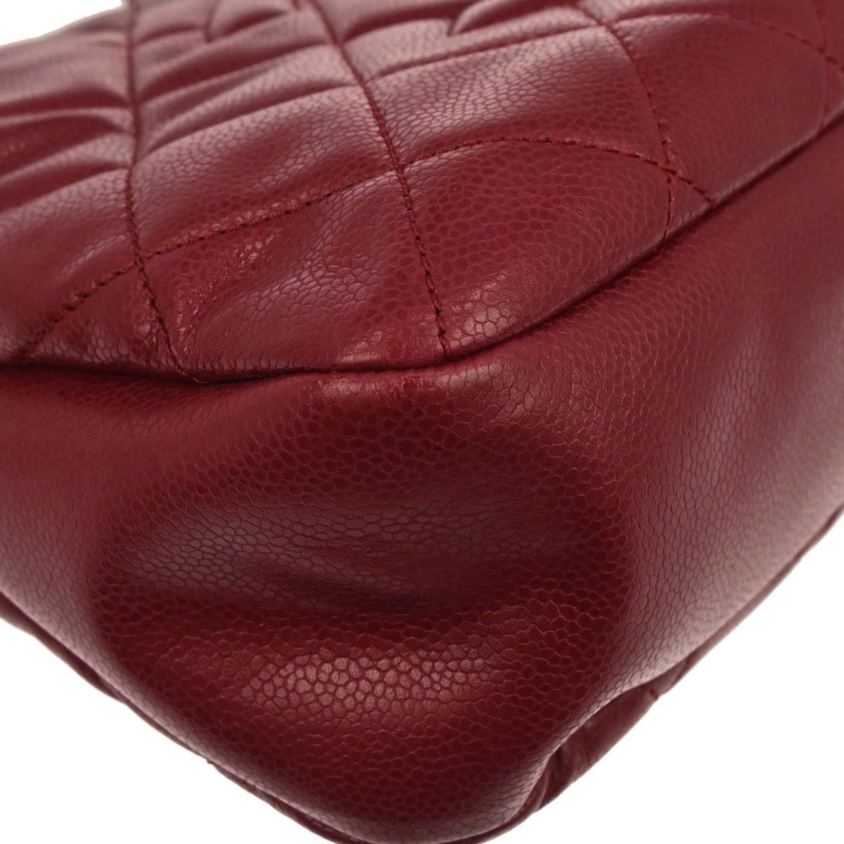 Chanel Red Caviar skin Timeless CC Chain Tote Bag
