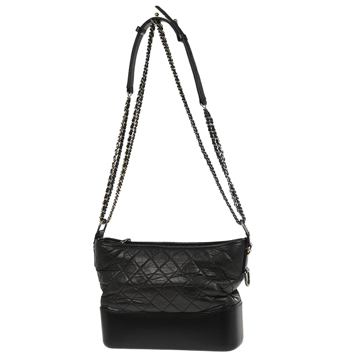 Chanel Black Lambskin Calfskin Large Gabrielle Shoulder Bag
