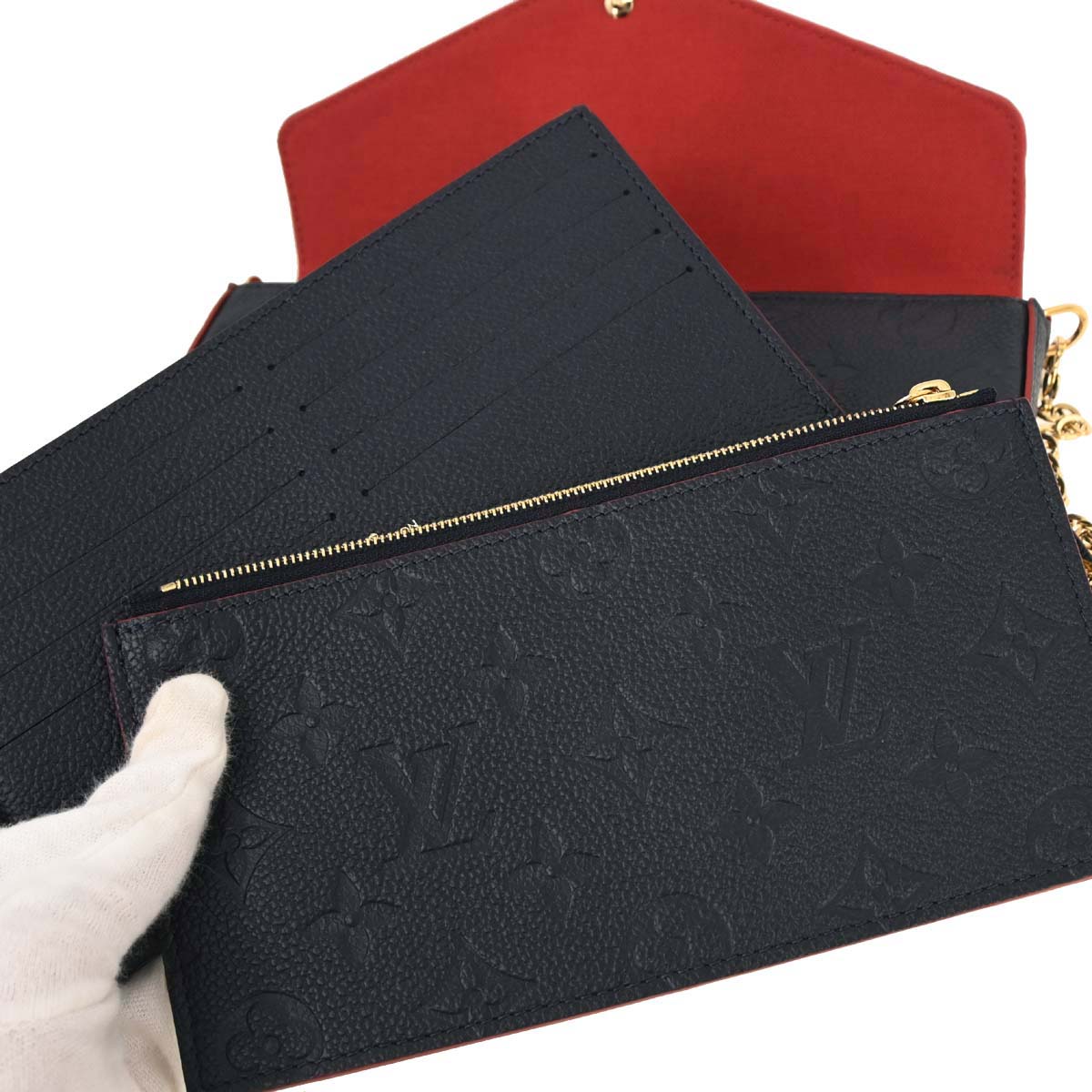 Louis Vuitton Navy Monogram Pochette Felicie Shoulder Bag M64099