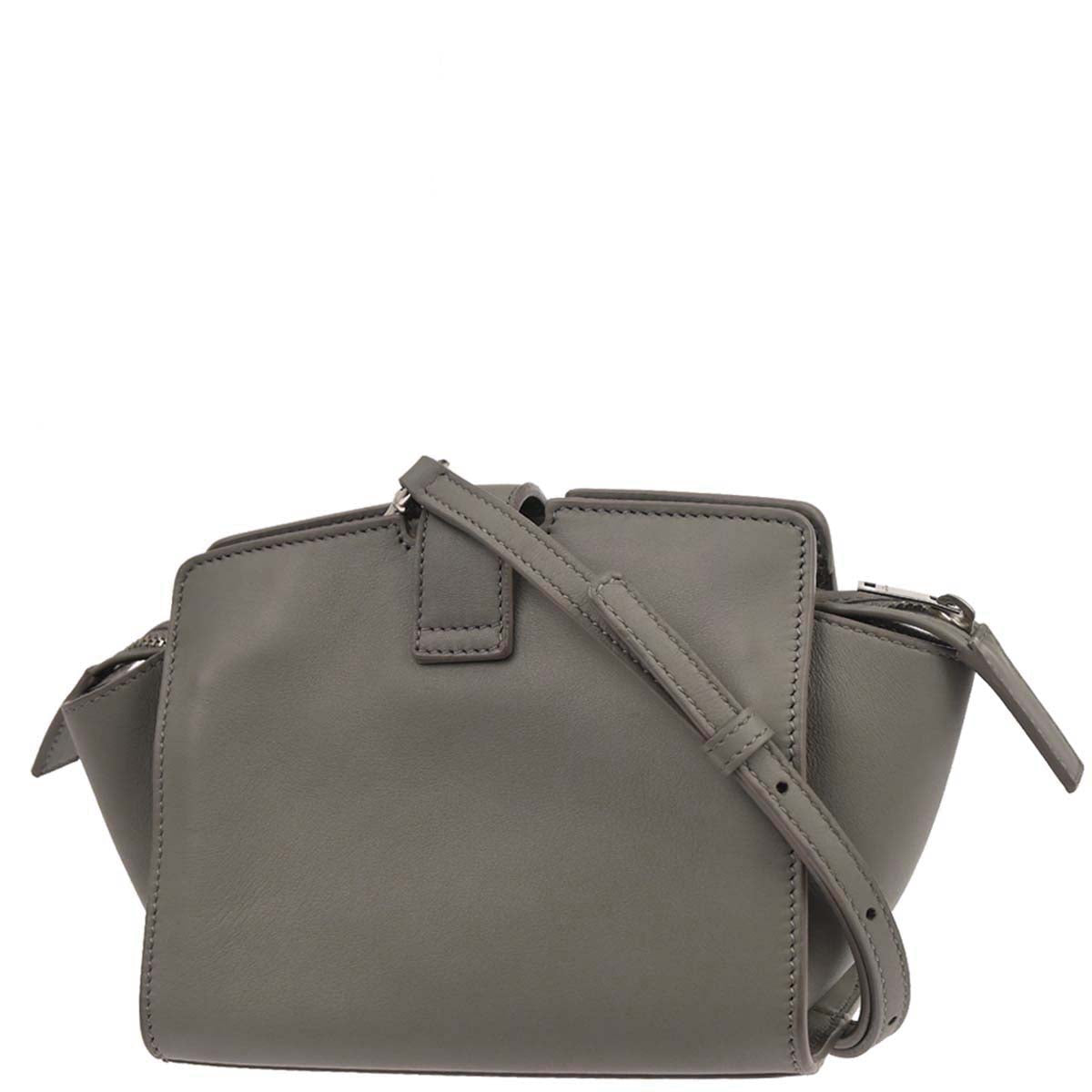 Saint Laurent Gray Calfskin Toy Cabas Shoulder Bag