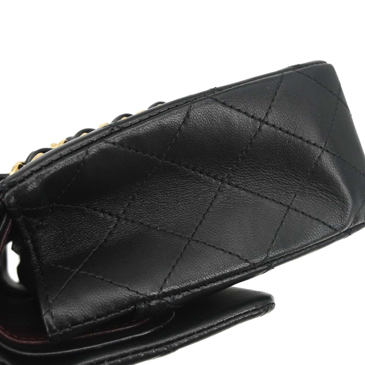 Chanel 2019 Black Lambskin Medium Classic Double Flap Shoulder Bag