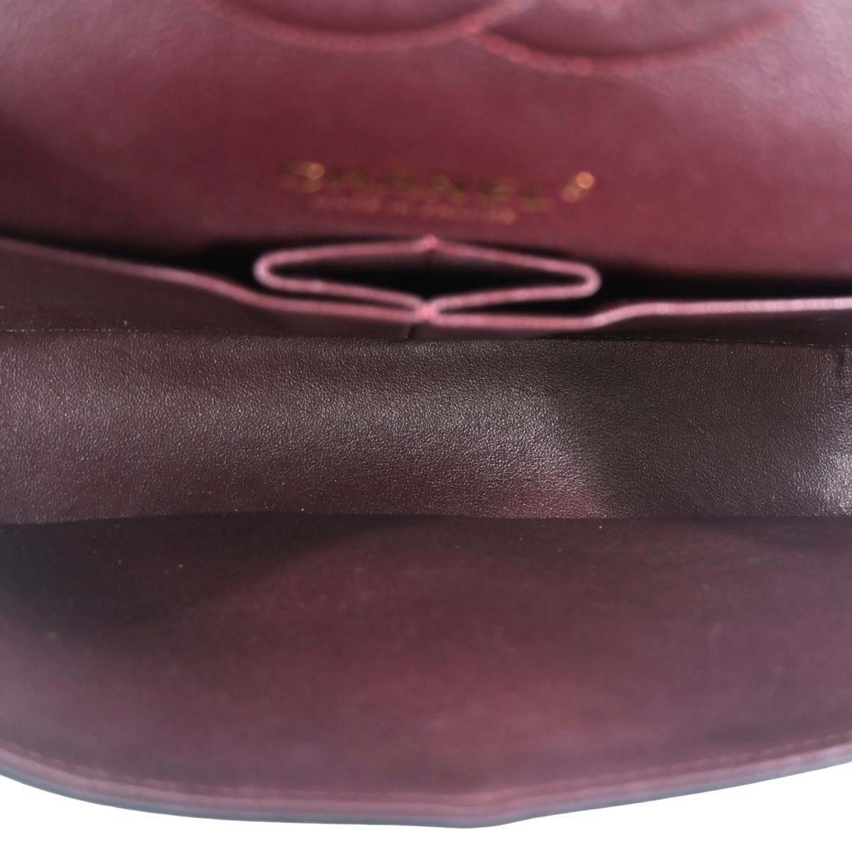 Chanel 2019 Black Lambskin Medium Classic Double Flap Shoulder Bag