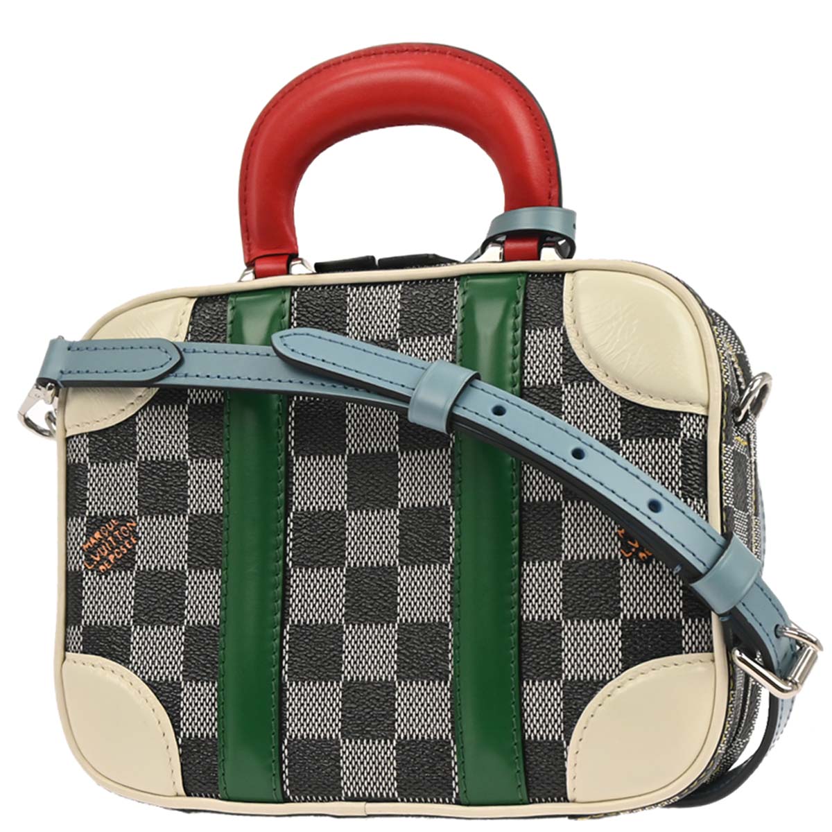 Louis Vuitton 2019 Black Damier Valisette BB 2way Shoulder Handbag N40233