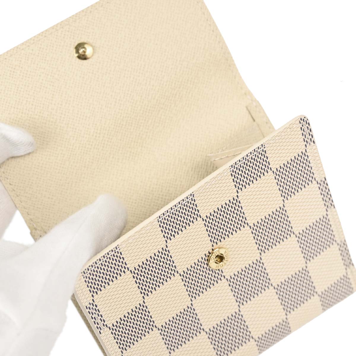 Louis Vuitton Damier Azur Portefeuille Elise Bifold Wallet N61733