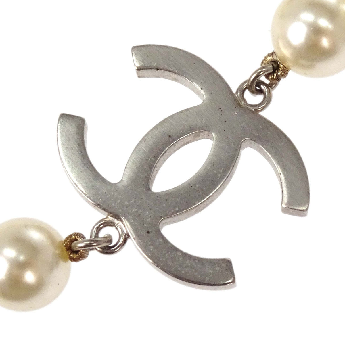Chanel Costume Pearl CC Chain Necklace B16S