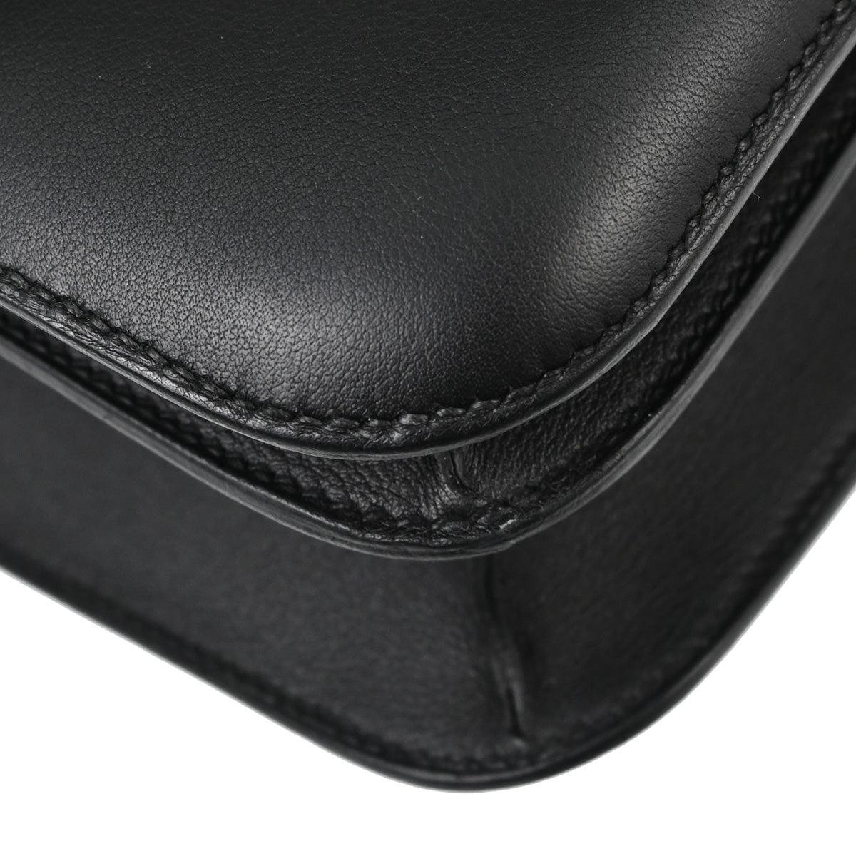Hermes Black Evercalf Constance 24 Shoulder Bag