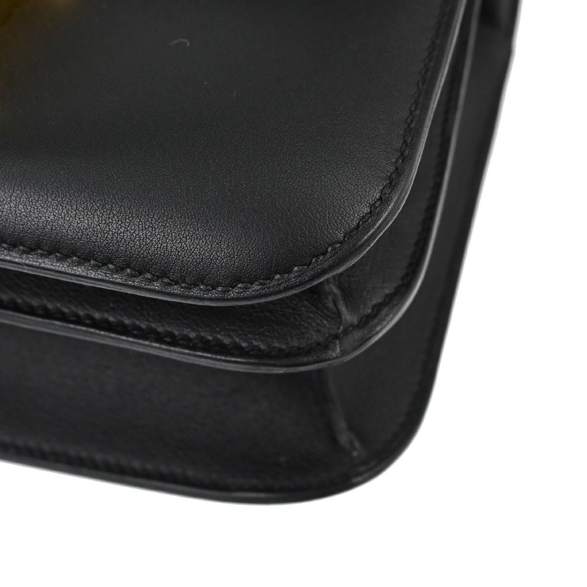 Hermes Black Evercalf Constance 24 Shoulder Bag