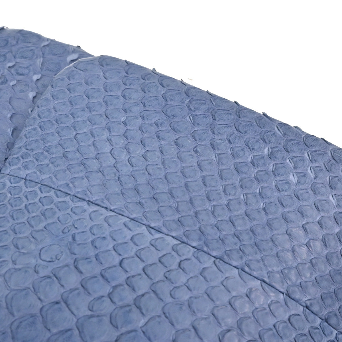 Chanel * Blue Python Jumbo Classic Double Flap Shoulder Bag
