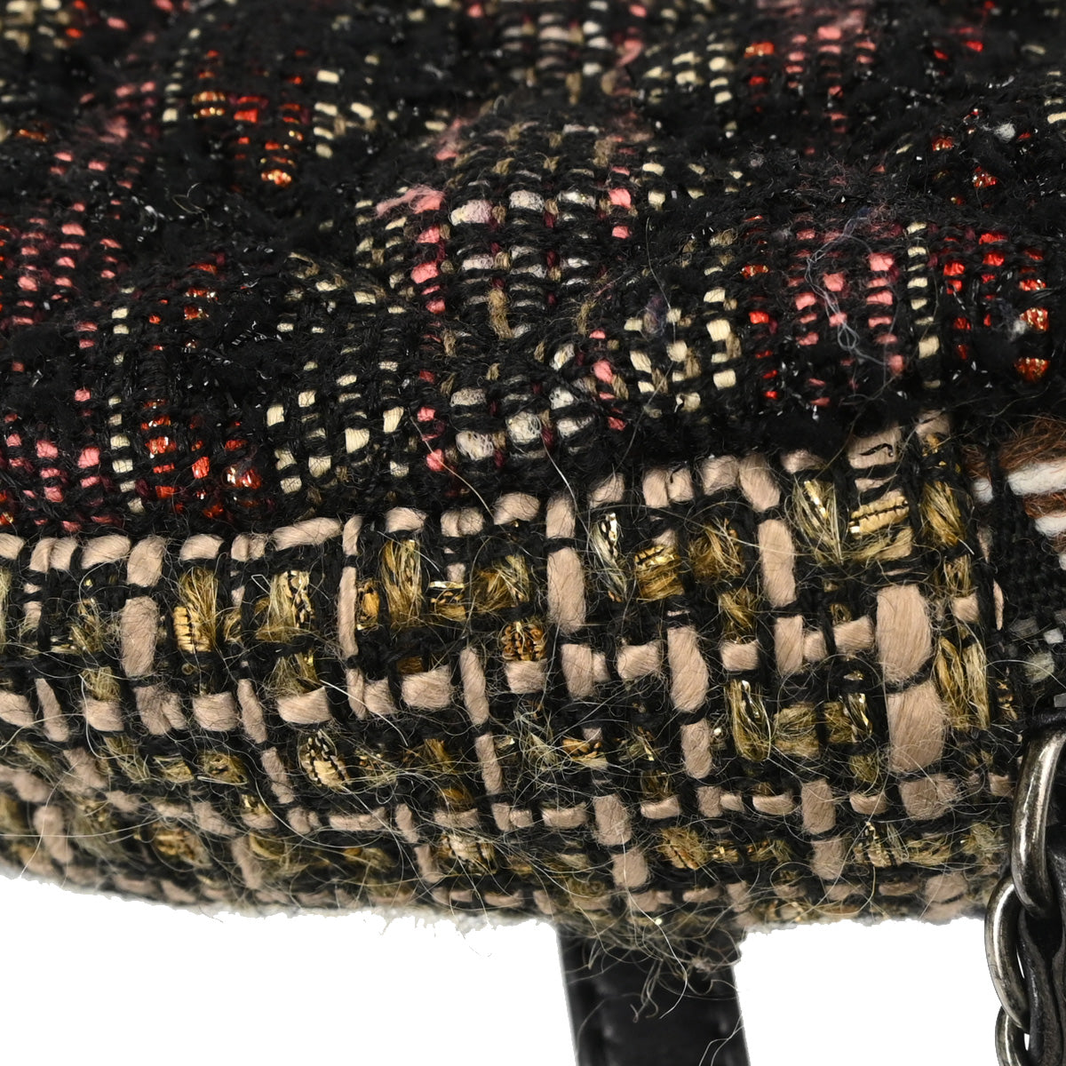 Chanel 2014-2015 Brown Tweed Paris Dallas Camera Bag Large Shoulder Bag