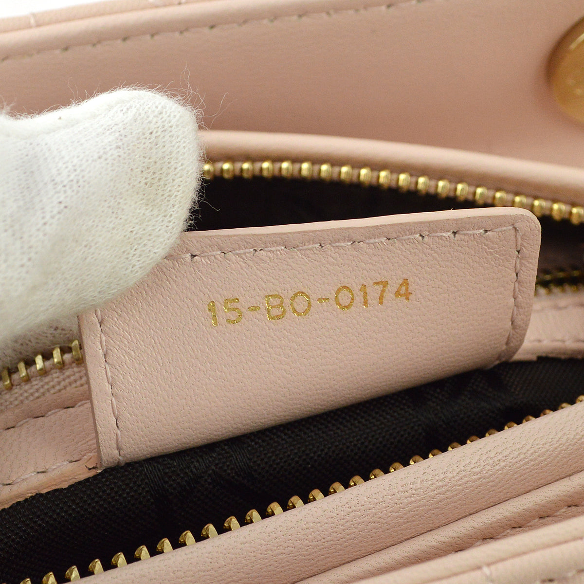 Christian Dior 2014 Pink Lambskin Lady Dior Cannage 2way Shoulder Handbag