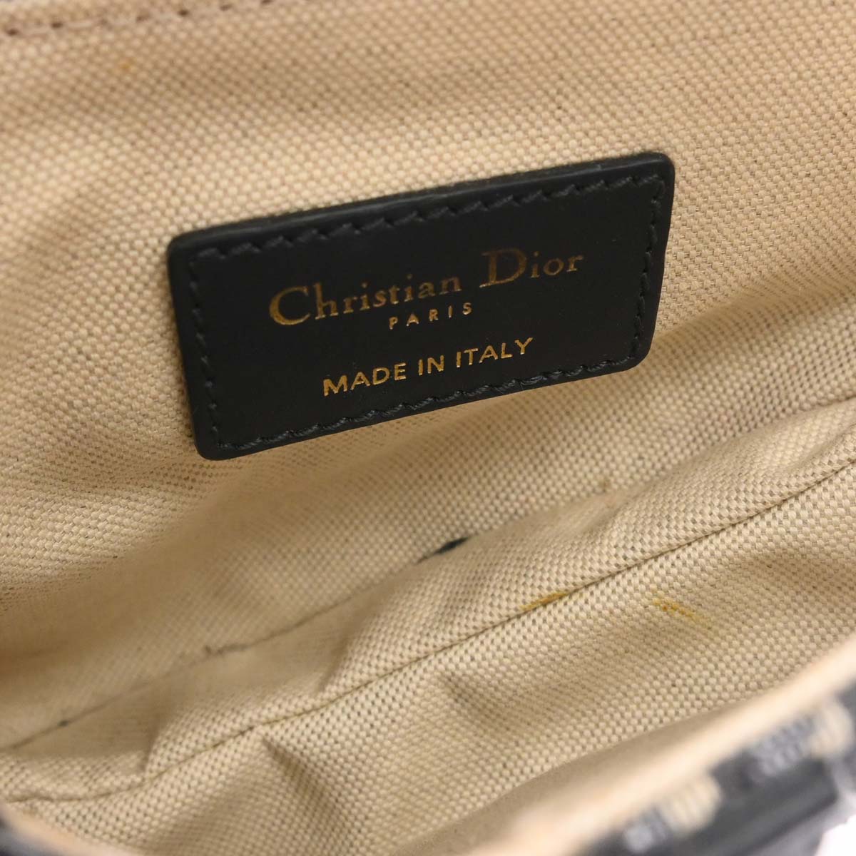 Christian Dior 2018 Navy Trotter Oblique Saddle 2way Shoulder Handbag