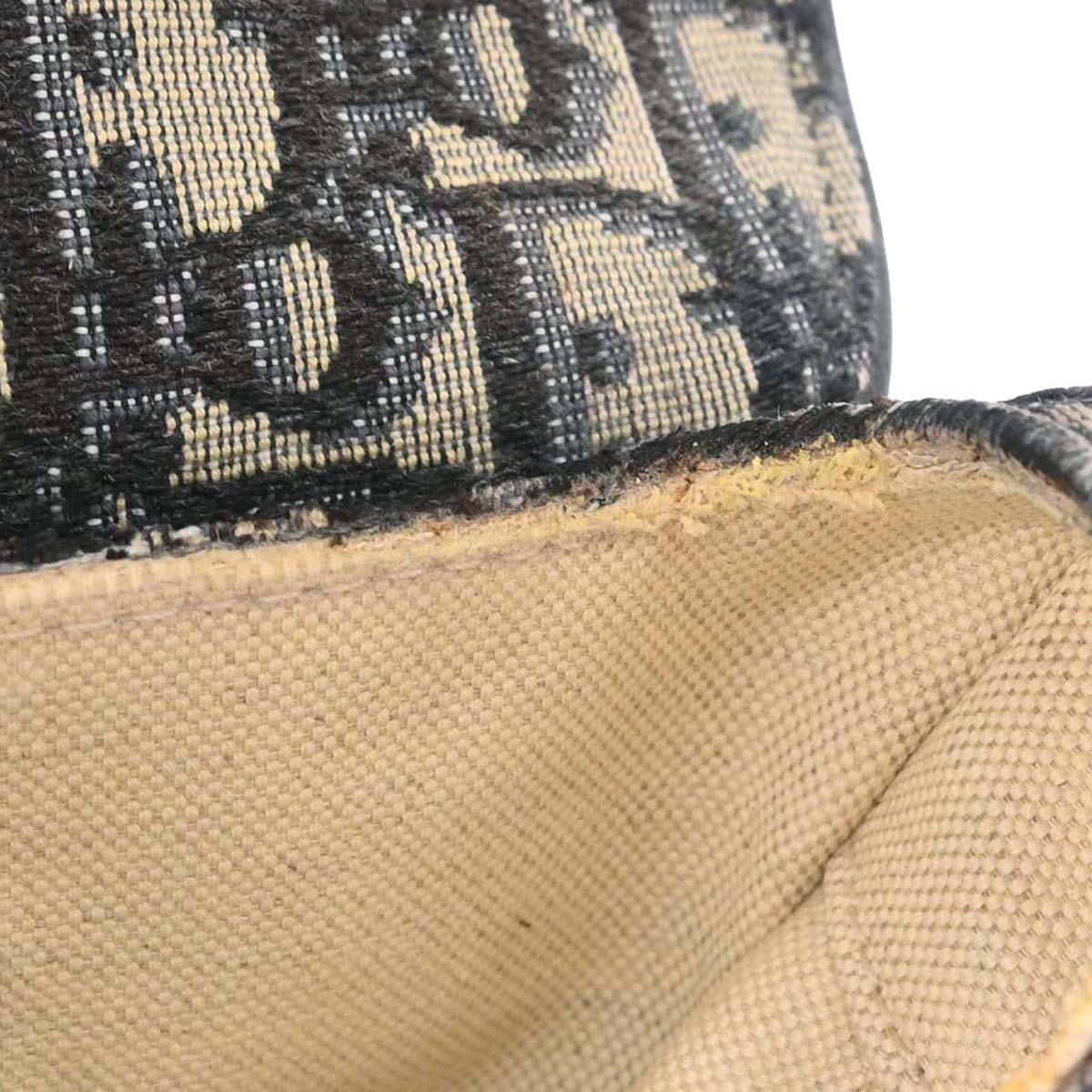 Christian Dior 2018 Navy Trotter Oblique Saddle 2way Shoulder Handbag