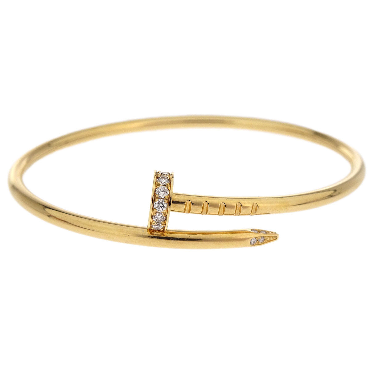 Cartier Juste Un Clou Small Bracelet #14 Au750 Diamond Jewelry