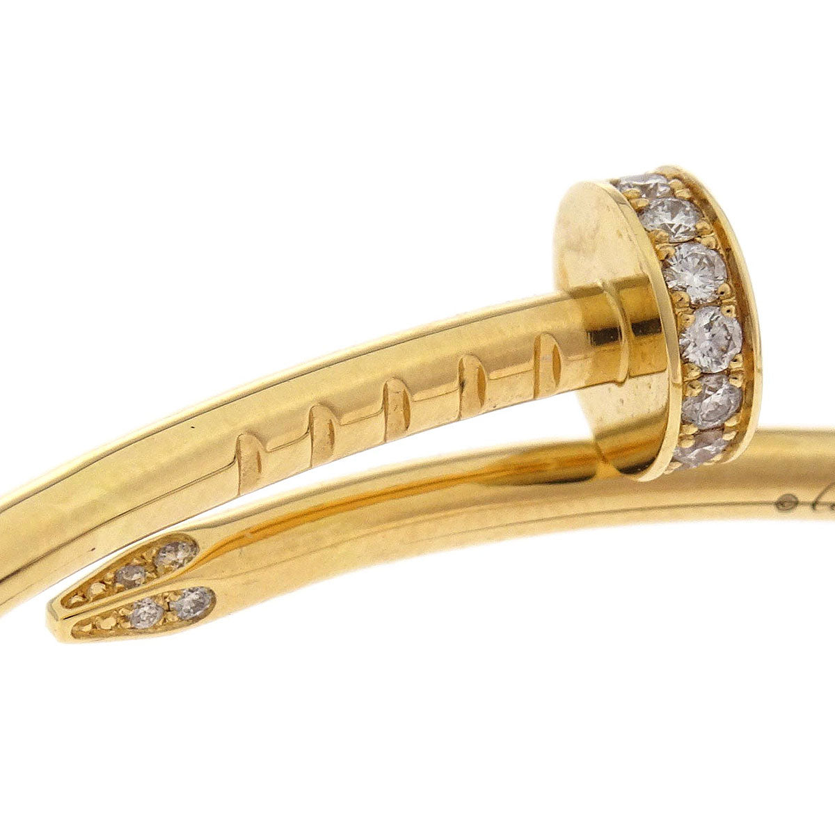 Cartier Juste Un Clou Small Bracelet #14 Au750 Diamond Jewelry
