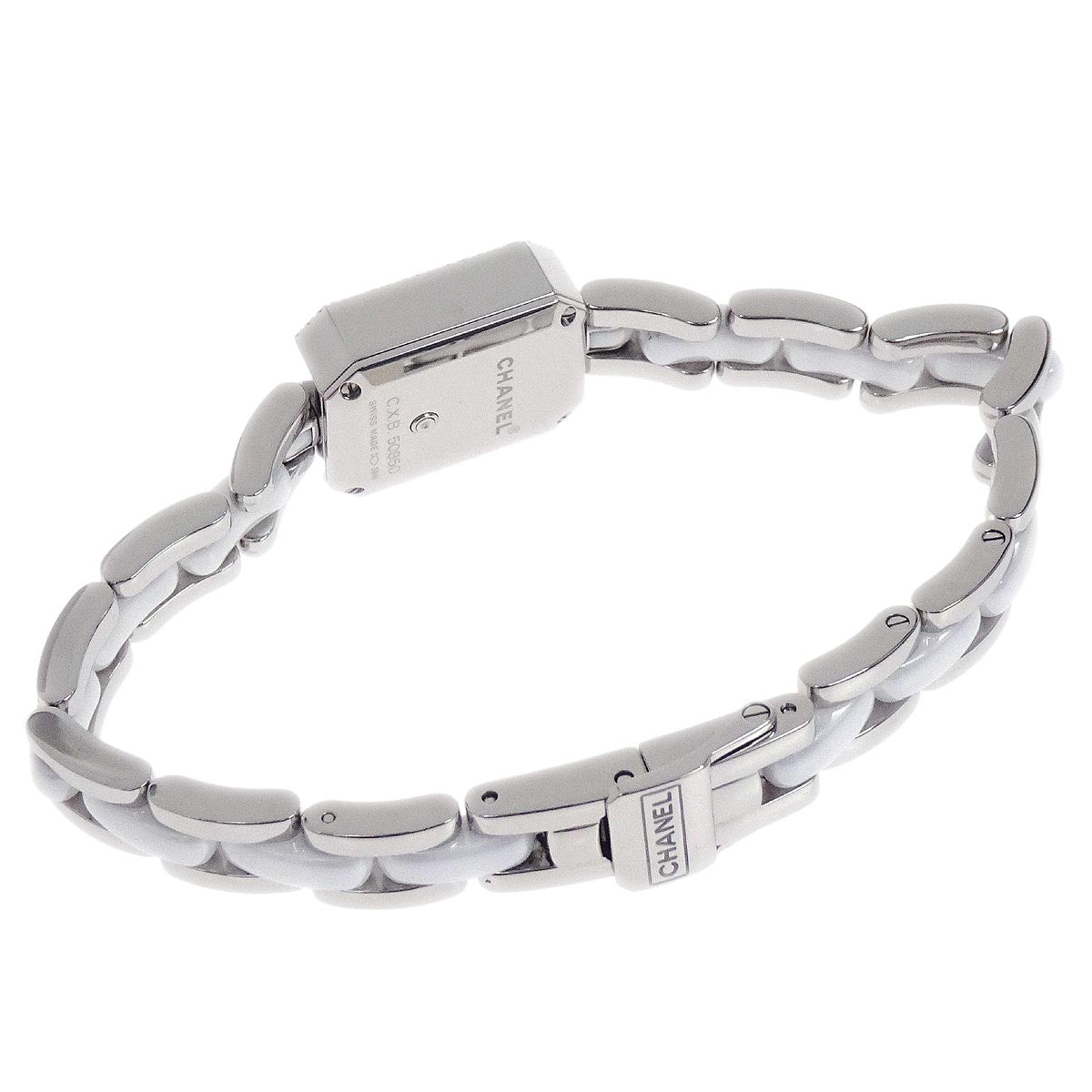 Chanel Premiere Quartz Watch SS Ceramic Diamond H2132