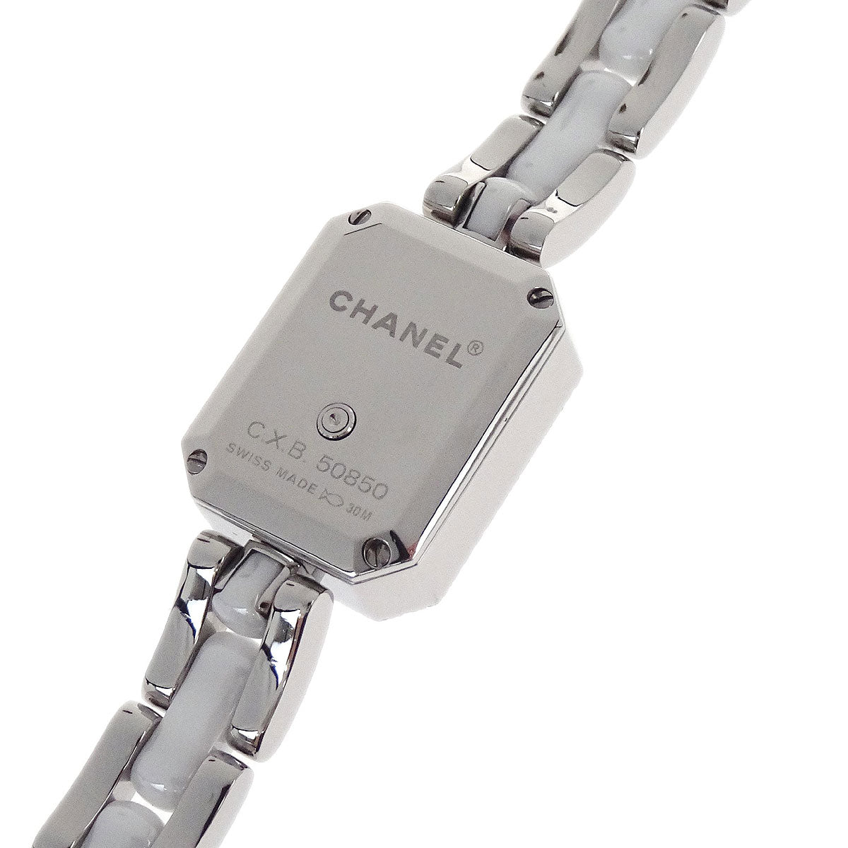 Chanel Premiere Quartz Watch SS Ceramic Diamond H2132