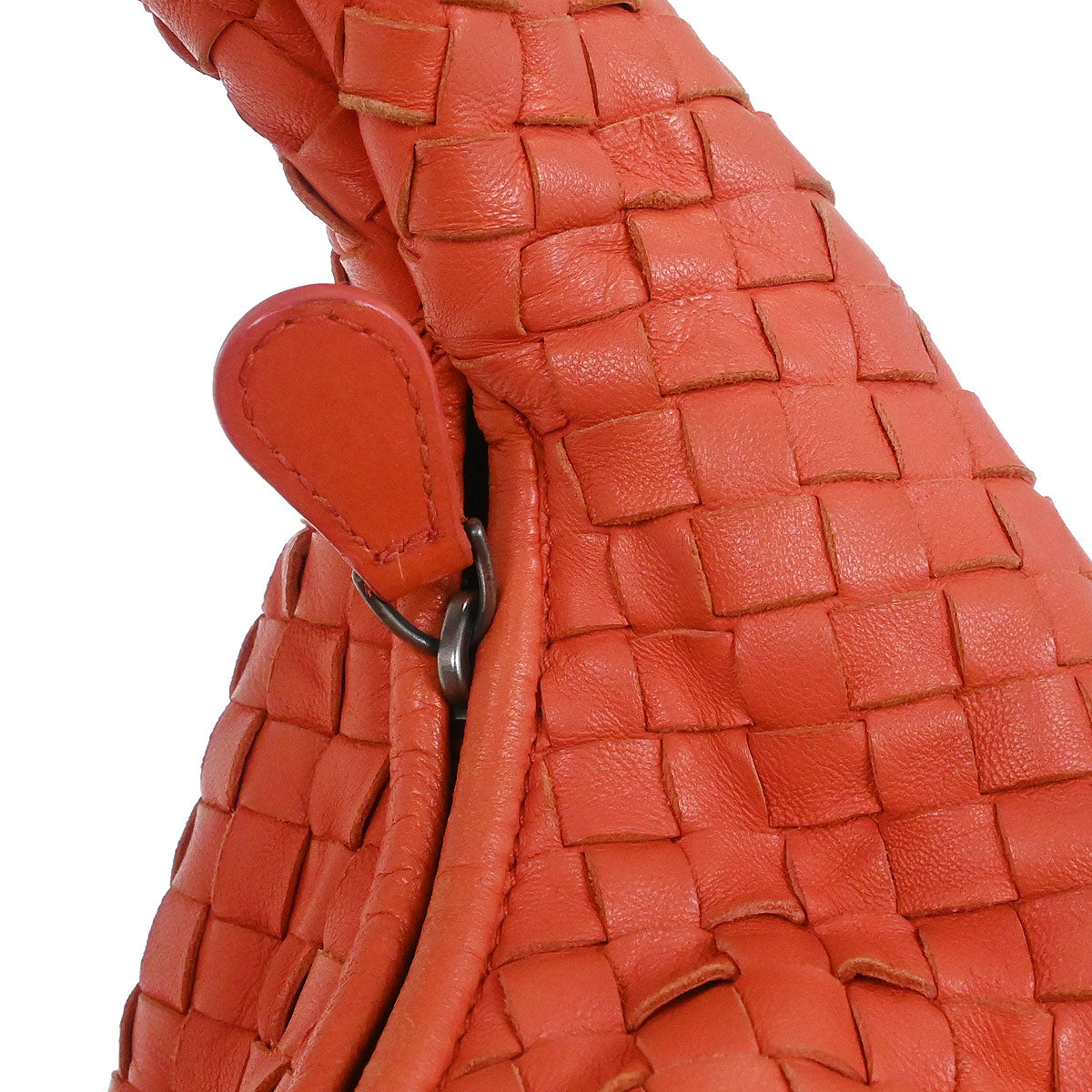 Bottega Veneta Pink Lambskin Intrecciato Hobo Handbag