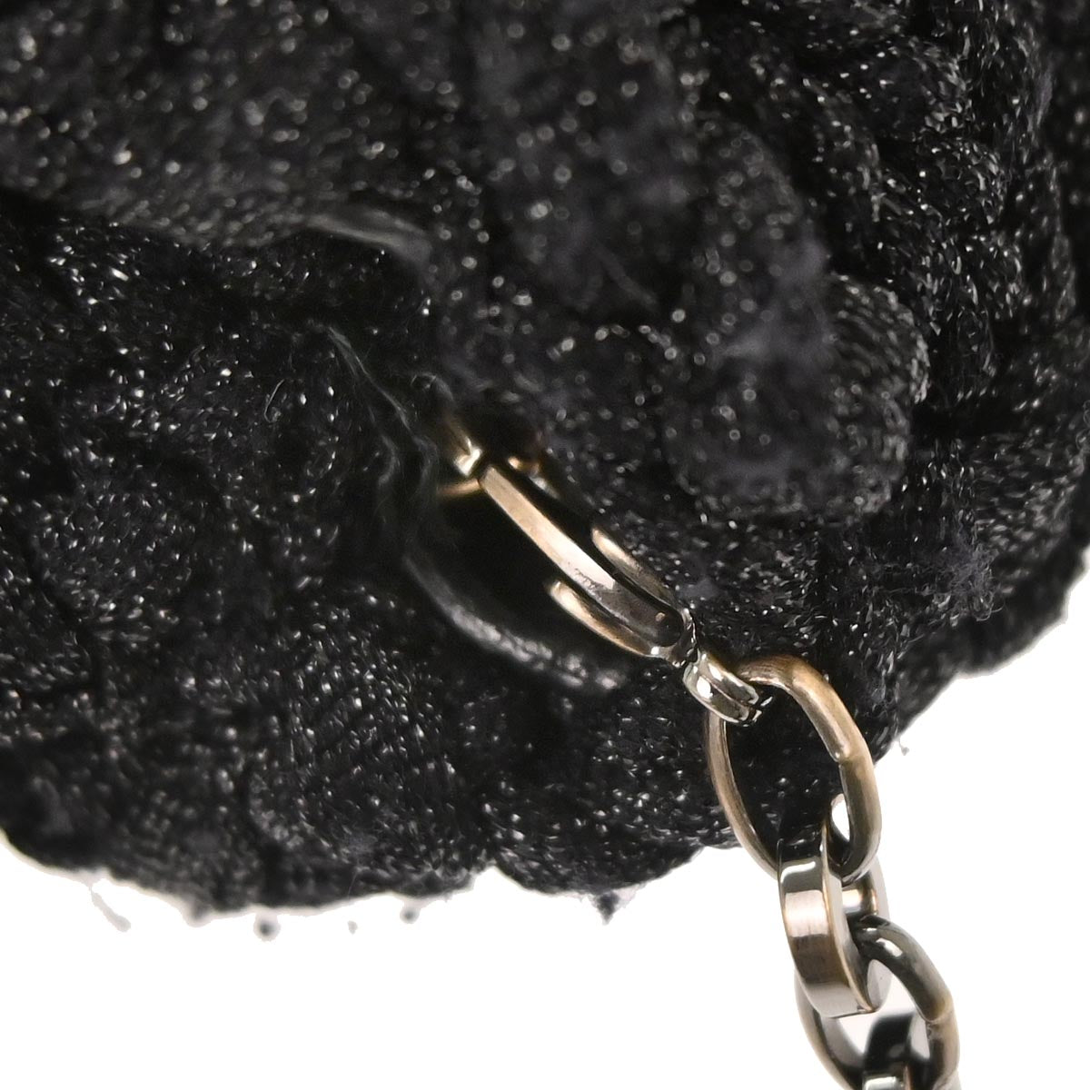 Salvatore Ferragamo Black Polyester Gancini Shoulder Bag